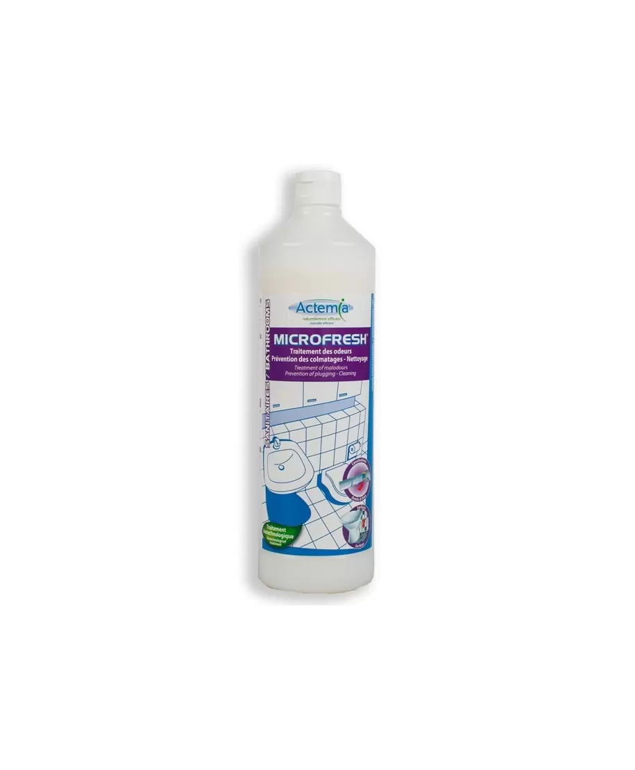 Bioloģiskais tīrīšanas līdzeklis, smaku iznīcinātājs, koncentrāts "Actemia Microfresh", 1l (Hydrachim)