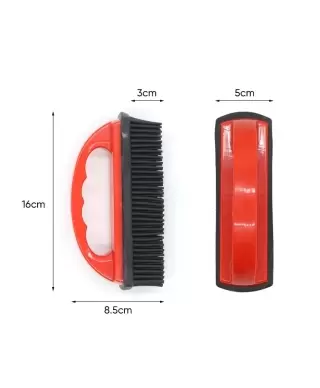 Rubber hair removal brush