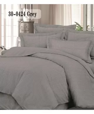 FLORIANA Gultas veļas komplekts (satīns) Pikseļi 30-0424 Grey