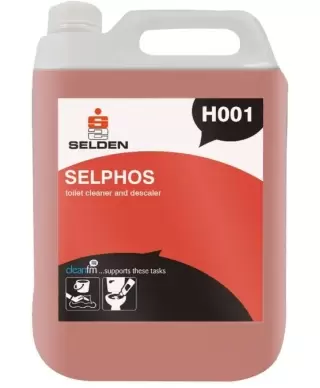 Skābs līdzeklis WC podu tīrīšanai, virsmu atkaļķošanai "Selphos H001", 5 l (Selden)