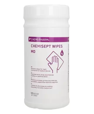 Салфетки для дезинфекции поверхностей CHEMISEPT WIPES MD, 100 шт.