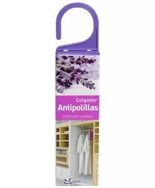 Air freshener for a closet against moths Antipolillas Lavanda