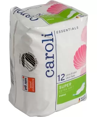 Гигиенические прокладки CAROLI Super, 12 шт., арт. 340008