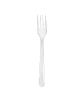 Plastic forks, 50 pcs., transparent