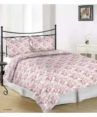 FLORIANA Bedding set (sateen) Flores 20-1726 Pink
