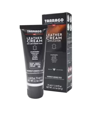 Shoe cream for smooth leather TARRAGO, black, 75 ml