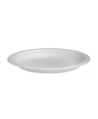 Одноразовые тарелки из сахарного тростника ø23см, 50 шт.