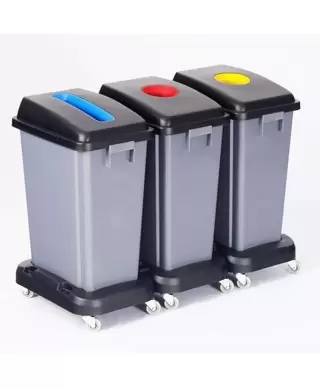 Waste bin with wheel base 60L (On pre-order!)