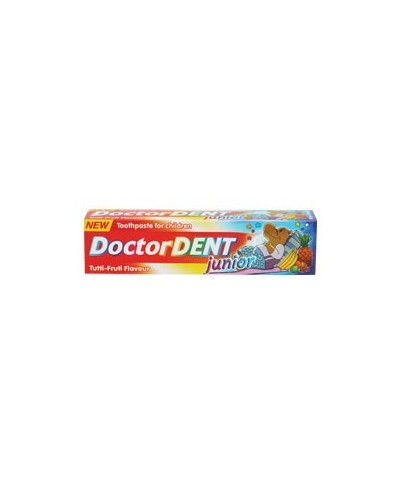 Zobu pasta bērniem Doctor Dent junior ar tropisko augļu garšu, 50 ml