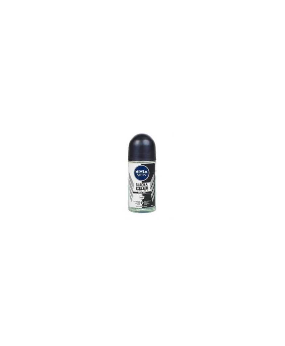 Nivea Men Invisible for Black and White dezodorants-rullītis vīriešiem, 50 ml