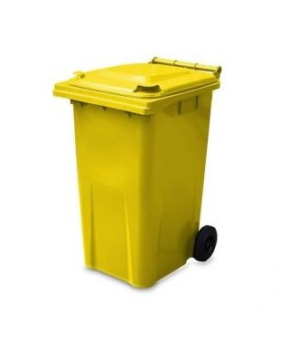 Atkritumu konteiners 240L, dzeltens