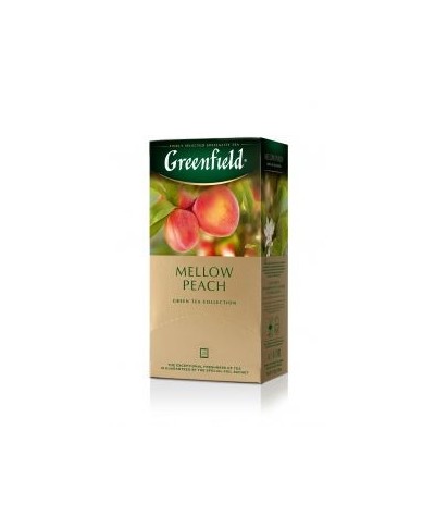 Zaļā tēja GREENFIELD Mellow Peach, 25 gab.