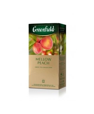 Zaļā tēja GREENFIELD Mellow Peach, 25 gab.