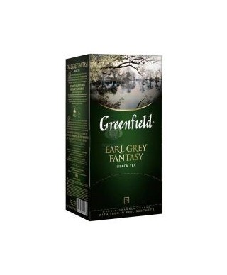 Melnā tēja GREENFIELD Earl Grey Fantasy, 25 gab.