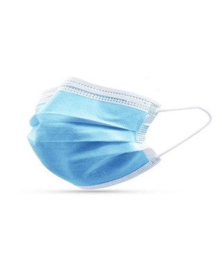 ABENA Одноразовая хирургическая защитная маска на резинках, 3-слойная, Тип IIR (Цена при покупке 2000 шт.)