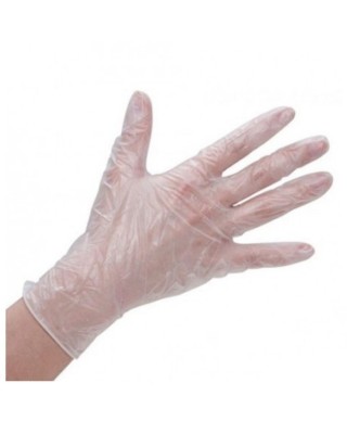 Одноразовые виниловые перчатки без напыления
