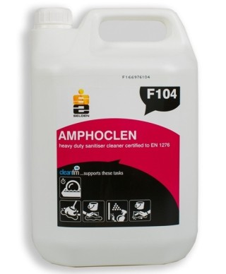 Tīrīšanas un dezinfekcijas līdzeklis "F104 Amphoclen", 5L (Selden)