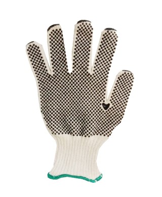 Work gloves with dots on both sides, art. M62