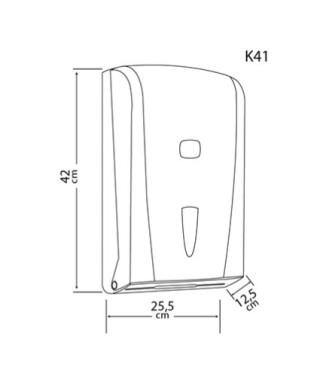 C/V-Folded Paper Towel Dispenser Vialli-K41
