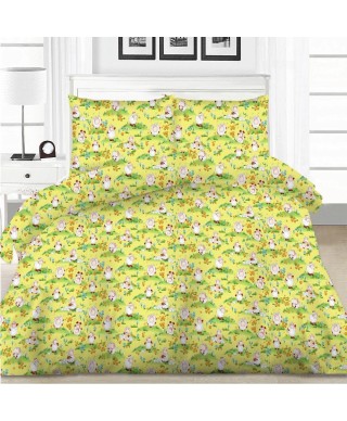 Bērnu gultas veļas komplekts (bjazs) Aitas Yellow