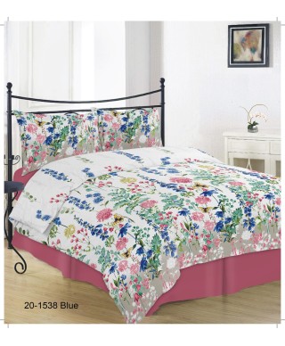 FLORIANA Bedding set (calico) Blue 20-1538